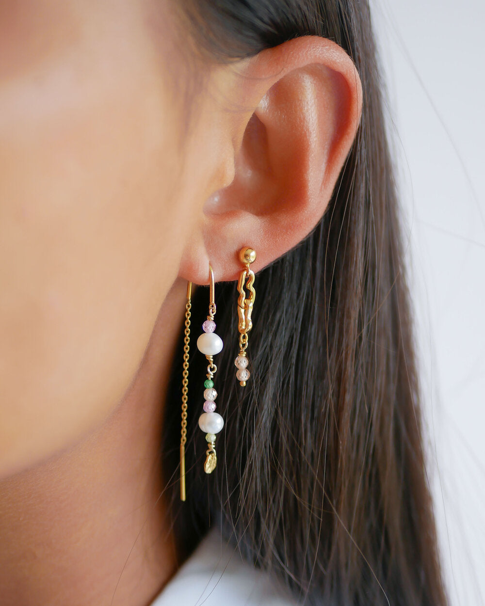 Sofia øreringe - forgyldt